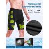 Sportneer Padded Bike Shorts for Men – 4D Padding Mens Bicycle Cycling Biking Clothing Shorts, Breathable and Absorbent(Green)
