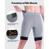 Sportneer Padded Bike Shorts for Men – 4D Padding Mens Bicycle Cycling Biking Clothing Shorts, Breathable and Absorbent(Grey With Pockets)