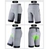 Sportneer Padded Bike Shorts for Men – 4D Padding Mens Bicycle Cycling Biking Clothing Shorts, Breathable and Absorbent(Grey With Pockets)