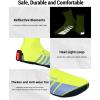 Sportneer Shoe Covers: Neoprene Waterproof and Windproof Shoes Covers for Rain – Winter Thermal Warmers Overshoes Bike Shoe Cover for Road Bike Mountain Bike, No Zip Closure Design – Large