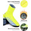 Sportneer Shoe Covers: Neoprene Waterproof and Windproof Shoes Covers for Rain – Winter Thermal Warmers Overshoes Bike Shoe Cover for Road Bike Mountain Bike, No Zip Closure Design – Large