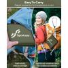 Sportneer Sitting Pad, Lightweight Waterproof Folding Seat Pad for Backpacking, 15.75” x 15.75” Portable Camping Seat Mat for Hiking, Picnics & Outdoor Use(Army Green)