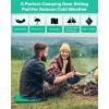 Sportneer Sitting Pad, Lightweight Waterproof Folding Seat Pad for Backpacking, 15.75” x 15.75” Portable Camping Seat Mat for Hiking, Picnics & Outdoor Use(Lake Green)