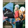 Sportneer Sitting Pad, Lightweight Waterproof Folding Seat Pad for Backpacking, 15.75” x 15.75” Portable Camping Seat Mat for Hiking, Picnics & Outdoor Use(Black)