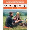 Sportneer Sitting Pad, Lightweight Waterproof Folding Seat Pad for Backpacking, 15.75” x 15.75” Portable Camping Seat Mat for Hiking, Picnics & Outdoor Use(Orange)