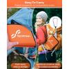 Sportneer Sitting Pad, Lightweight Waterproof Folding Seat Pad for Backpacking, 15.75” x 15.75” Portable Camping Seat Mat for Hiking, Picnics & Outdoor Use(Orange)