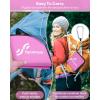 Sportneer Sitting Pad, Lightweight Waterproof Folding Seat Pad for Backpacking, 15.75” x 15.75” Portable Camping Seat Mat for Hiking, Picnics & Outdoor Use(Pink)
