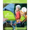 Sportneer Sitting Pad, Lightweight Waterproof Folding Seat Pad for Backpacking, 15.75” x 15.75” Portable Camping Seat Mat for Hiking, Picnics & Outdoor Use(Fruit Green)