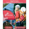Sportneer Sitting Pad, Lightweight Waterproof Folding Seat Pad for Backpacking, 15.75” x 15.75” Portable Camping Seat Mat for Hiking, Picnics & Outdoor Use(Red)