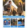 Sportneer Sleeping Bag for Adults & Kids, Cold Weather & Warm Waterproof Camping Sleeping Bag, Compact Portable for Camping Hiking & Travel(Light Blue + Dark Blue)