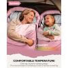 Sportneer Sleeping Bag for Adults & Kids, Cold Weather & Warm Waterproof Camping Sleeping Bag, Compact Portable for Camping Hiking & Travel(Pink + Light Pink)