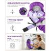 Sportneer Sleeping Bag for Adults & Kids, Cold Weather & Warm Waterproof Camping Sleeping Bag, Compact Portable for Camping Hiking & Travel(Purple + Light Purple)