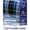 Sportneer Sleeping Bags for Adults, 0 Degree Sleeping Bag XL Flannel Winter Cold Weather Sleeping Bag with Detachable Hood Compression Sack for Camping, Backpacking, Hiking(Blue)