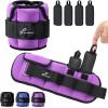 Sportneer Upgrade Adjustable Ankle and Wrist Weights for Women and Men 1-7 lbs / 1-10 lbs Set | Comfortable, Secure Fit for Walking, Running, Fitness, Physical Therapy, Home Gym(Purple)