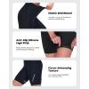 Sportneer Women Padded Bike Shorts – Bicycle Cycling Shorts for Womens Biking 4D Gel Padding for Mountain Bike and Road Bike(Black)