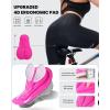 Sportneer Women Padded Bike Shorts – Bicycle Cycling Shorts for Womens Biking 4D Gel Padding for Mountain Bike and Road Bike(Black)