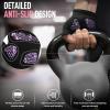 Sportneer Workout Gloves for Men & Women, Full Palm Protection Breathable Exercise Gloves w/Curved Open Back, Lightweight Fitness Gloves for Pull Up, Dumbbells, Yoga, Gym, Cycling, Rowing(Large)
