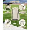 Sportneer XL Pop Up Sports Tent, 46″ L x 46″ W x 63.5″ H Clear TPU Outdoor Shelter for 1 Adult & 1 Child, All-Weather Warm Bubble Pod with Instant Setup, Wind & Rain Protection for Spectators(Beige)