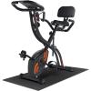 image:imageFoldable Exercise Bike Stationary Bike Sportneer 4 in 1 Indoor Cycling Bike with 16 Level Magnetic Resistance Training Bike with Arm Resistance Band PVC Floor Mat Fitness Bike for Home Gym Workout