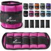 Sportneer Adjustable Ankle Weights Set – 1 Pair (2-10 lbs) Removable Sandbags for Women & Men, Comfortable Neoprene Leg Weights for Walking, Running, Pilates, Yoga, Home Workout & Physical Therapy(Pink)
