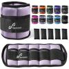 Sportneer Adjustable Ankle Weights Set – 1 Pair (2-10 lbs) Removable Sandbags for Women & Men, Comfortable Neoprene Leg Weights for Walking, Running, Pilates, Yoga, Home Workout & Physical Therapy(Lavender)