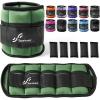 Sportneer Adjustable Ankle Weights Set – 1 Pair (2-10 lbs) Removable Sandbags for Women & Men, Comfortable Neoprene Leg Weights for Walking, Running, Pilates, Yoga, Home Workout & Physical Therapy(Olive)