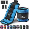 Sportneer Adjustable Ankle Weights for Women and Men 7 lbs/Pair Adjustable Leg Weights with Secure Straps, Strength Training Weighted for Yoga, Walking, Running, Aerobics, Gym, Physical Therapy(Blue)