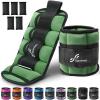 Sportneer Adjustable Ankle Weights for Women and Men 7 lbs/Pair Adjustable Leg Weights with Secure Straps, Strength Training Weighted for Yoga, Walking, Running, Aerobics, Gym, Physical Therapy(Olive)