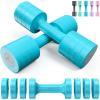 Sportneer Adjustable Dumbbells Hand Weights Set: 5 lb Dumbbell Set of 2 Each 2lb 3lb 4lb 5lb Free Weights Fast Adjust Weight 4 In 1 Weights Dumbbells Set for Women Men Home Gym Exercise Training(blue)