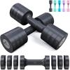 image:imageSportneer Adjustable Dumbbells Hand Weights Set 5 lb Dumbbell Set of 2 Each 2lb 3lb 4lb 5lb Free Weights Fast Adjust Weight 4 In 1 Weights Dumbbells Set for Women Men Home Gym Exercise TrainingCarbon Black