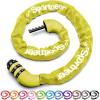 Sportneer Bike Lock: 5 Digit Combination High Security Anti Theft Bike Chain Lock – 3.2/3.6/4ft Heavy Duty Keyless Bicycle Lock for Bike, Motorcycle, Scooter, Door & Gate – 4/6mm Thick, Easy to Use(Fruit Green)