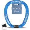 Sportneer Bike Lock: 8mm Thick High Security Anti Theft Bike Chain Lock with 2 Keys- 3.2/4ft Long Heavy Duty Anti-Cut Bicycle Lock for Bike, Motorcycle, Bicycle, Door, Gate, Fence, Grill(Blue)