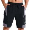 Sportneer Bike Shorts for Men: 3D Padded Lightweight Riding Biking Cycling Mountain Bike Shorts for Men with Zipper Pockets(Black)
