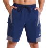 Sportneer Bike Shorts for Men: 3D Padded Lightweight Riding Biking Cycling Mountain Bike Shorts for Men with Zipper Pockets(Blue)