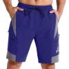 Sportneer Bike Shorts for Men: 3D Padded Lightweight Riding Biking Cycling Mountain Bike Shorts for Men with Zipper Pockets(Navy Blue)