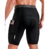 Sportneer Padded Bike Shorts for Men – 4D Padding Mens Bicycle Cycling Biking Clothing Shorts, Breathable and Absorbent(Black With Pockets)
