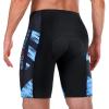 Sportneer Padded Bike Shorts for Men – 4D Padding Mens Bicycle Cycling Biking Clothing Shorts, Breathable and Absorbent(Blue)