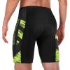 Sportneer Padded Bike Shorts for Men – 4D Padding Mens Bicycle Cycling Biking Clothing Shorts, Breathable and Absorbent(Green)