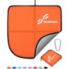 Sportneer Sitting Pad, Lightweight Waterproof Folding Seat Pad for Backpacking, 15.75” x 15.75” Portable Camping Seat Mat for Hiking, Picnics & Outdoor Use(Orange)