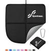 Sportneer Sitting Pad, Lightweight Waterproof Folding Seat Pad for Backpacking, 15.75” x 15.75” Portable Camping Seat Mat for Hiking, Picnics & Outdoor Use(Black)