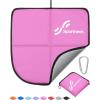 Sportneer Sitting Pad, Lightweight Waterproof Folding Seat Pad for Backpacking, 15.75” x 15.75” Portable Camping Seat Mat for Hiking, Picnics & Outdoor Use(Pink)