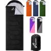 Sportneer Sleeping Bag, 3 Seasons Warm Cold Weather Sleeping Bags for Adults Kids Boys Girls with Compression Sack- Lightweight Camping Essentials Gear Accessories, Backpacking, Hiking(Black)