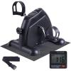 Sportneer Under Desk Bike Pedal Exerciser, Mini Exercise Bike Portable Peddler Sitting for Seniors with LCD Display Arm & Leg Bike Pedals Exerciser with Anti-Skid Mat for Home Office(Black)
