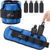 Sportneer Upgrade Adjustable Ankle and Wrist Weights for Women and Men 1-7 lbs / 1-10 lbs Set | Comfortable, Secure Fit for Walking, Running, Fitness, Physical Therapy, Home Gym(Blue)
