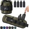 Sportneer Upgrade Adjustable Ankle and Wrist Weights for Women and Men 1-7 lbs / 1-10 lbs Set | Comfortable, Secure Fit for Walking, Running, Fitness, Physical Therapy, Home Gym(Army Green)