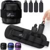 Sportneer Upgrade Adjustable Ankle and Wrist Weights for Women and Men 1-7 lbs / 1-10 lbs Set | Comfortable, Secure Fit for Walking, Running, Fitness, Physical Therapy, Home Gym(Black)