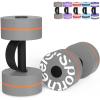 Sportneer Water Weights Aquatic Exercise Dumbbells Water Dumbbell Aerobics Workouts Set of 2 EVA Foam Pool Weights Dumbbells Set Aqua Fitness Barbells Equipment for Water Aerobics Weight Loss(Gray-orange)