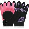 Sportneer Workout Gloves for Men & Women, Full Palm Protection Breathable Exercise Gloves w/Curved Open Back, Lightweight Fitness Gloves for Pull Up, Dumbbells, Yoga, Gym, Cycling, Rowing(Large)
