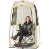 Sportneer XL Pop Up Sports Tent, 46″ L x 46″ W x 63.5″ H Clear TPU Outdoor Shelter for 1 Adult & 1 Child, All-Weather Warm Bubble Pod with Instant Setup, Wind & Rain Protection for Spectators(Beige)