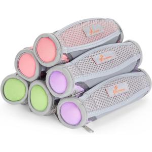 Sportneer Hand Weights for Women, Walking Weights Set 6pcs (1lb, 2lb, 3lb Each) Soft Dumbbells with Hand Strap for Home Workout, Running, Physical Therapy, Aerobics